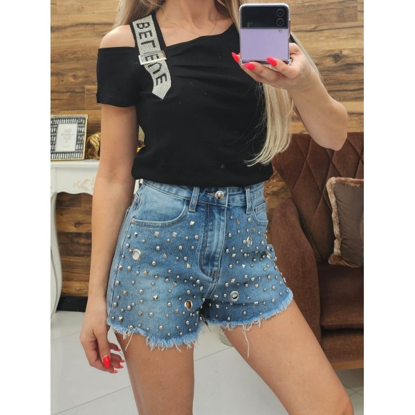 къси дънки с капси